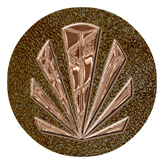 DAROUND 602 BZ SH BR Bronze Sunburst Shimmer Brown Background